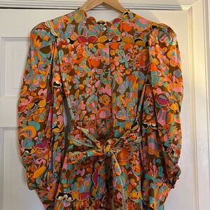 CeliaB Colorful Floral Midi Dress